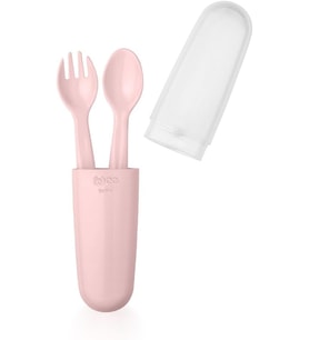 Baby Saklama Kutulu Çatal Kaşık Seti - PEMBE