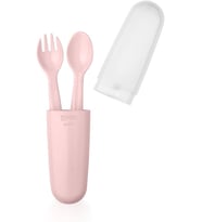 Baby Saklama Kutulu Çatal Kaşık Seti - PEMBE