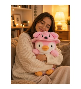 Yumuşacık Sevimli Büyük Boy Penguen Peluş Oyuncak 35 Cm