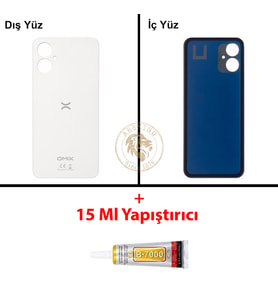 Omix Yapıştırıcı Omix X5 Beyaz Yapıştırıcı B-7000 Yapıştırıcı Arka Kapak Arka Cam Batarya Kapağı Lazer Kesim Kapak Pil Kapağı Back Cover