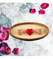 Doğal Soya Wax Dekoratif Saksıda Kalpli Mum