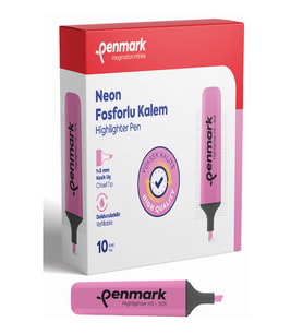 Penmark Fosforlu Kalem Neon Pembe HS-505 04