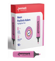 Penmark Fosforlu Kalem Neon Pembe HS-505 04