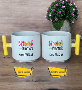 Biyoloji Mühendisi Kupa Bardak T Sarı Kulplu Mühendisler Günü Hediyesi