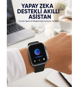 Modern Tasarımlı Akıllı Saat Uzun Pil Süresi ve Net Ekran Yeni Nesil