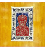 Lüks Mihraplı Türk Motifli Dijital Baskı Seccade