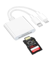 ZR636 Type-C Lightning Camera Storage Card Reader