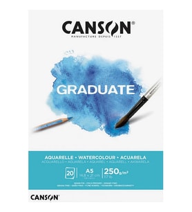 CANSON A5 GRADUATE AQUARELLE 250 GR SULUBOYA DEFTERİ 20 YP.