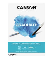 CANSON A5 GRADUATE AQUARELLE 250 GR SULUBOYA DEFTERİ 20 YP.