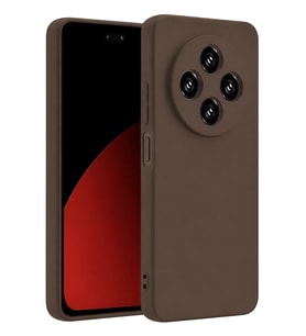 Redmi 14C Kılıf First Silikon - Kahverengi