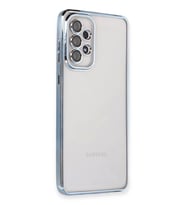 Newface Samsung Galaxy A53 5G Kılıf Razer Lensli Silikon - Açık Mavi