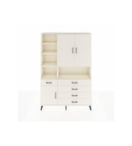 Arges Gardrop 8 Raflı 5 Çekmeceli 3 Kapaklı 132x30x195 Aytaşı-Aytaşı