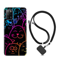 Omix X300 X500 X400 X600 X700 Kılıf Boyun Askılı Silikon Neon Cats 1790