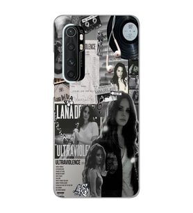 Xiaomi Mi Note 10 Lite Uyumlu Lana Del Rey Desenli Şeffaf Telefon Kılıfı