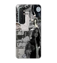 Xiaomi Mi Note 10 Lite Uyumlu Lana Del Rey Desenli Şeffaf Telefon Kılıfı