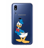 Samsung Galaxy A2 Core  Kapak Donald Duck Tasarımlı Şeffaf Silikon Kılıf