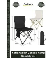 #Sandalye Dayanıklı Portatif Konforlu Piknik Bahçe Balıkçı Metal Pratik Katlanabilir Çantalı Kamp Sa