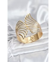 Pirinç Gold Renk Vintage Kadın Bileklik - TJ-BB8066