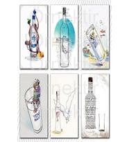 Alkol / Rakı Temalı 6 Parça Tablo Seti