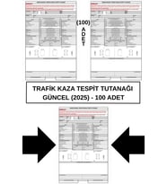 Trafik Kaza Tesit Tutanağı Güncel (2025) - 100 Adet