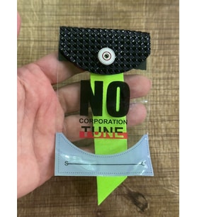 10X6 CM ÇITÇITLI ÇANTA GİYİM AKSESUARI ARMA YAMA (Açık Gri - Neon Yeşil)
