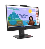 Lenovo ThinkVision T24D-4v 64B7UAR1TK 24 inç Voip, Kamera 5Mp, Speakar 5Wx2, 120Hz, 4ms, FHD IPS Monitor
