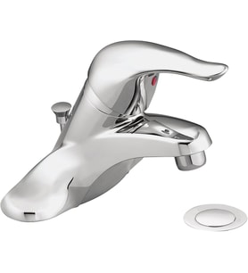Moen L4625 Chateau Tek Kolu Düşük Ark Banyo Bataryası, Krom, 0.375 (Çok Renkli)