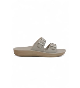 2142-9890 Tam Anatomik Unisex Hac ve Umre İçin Dikişsiz Terlik (Bej)