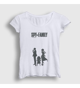 Presmono Kadın Beyaz Poster V2 Anime Spy X Family T-Shirt 318569tt (Beyaz)