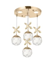 Eray Aydınlatma 2560-3+1 4lü Sarkıt Led Avize (Gold)