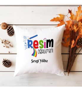Resim Öğretmeni Kişiye Özel Yastık