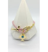 Lucky Knot Ayarlanabilir Şans Bilekliği – Pembe