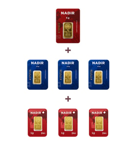 Nadir Gold 24 Ayar 15,5 Gram Altın (1 Ad 5 Gram Altın + 3 Ad 2,5 Gram Altın + 3 Ad 1 Gram Altın )
