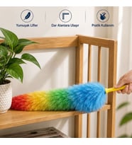 Peluş Püsküllü Yumuşak Toz Alma Fırçası Pratik Kullanımlı