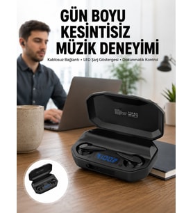 Gaming Kulaklık Bluetooth 5.2 Kablosuz Kulakiçi Rgb LED'li Çift Mikrofonlu Yeni Nesil