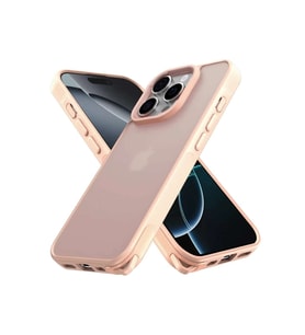 iPhone 16 Pro Kılıf Elegant Kapak - Pudra