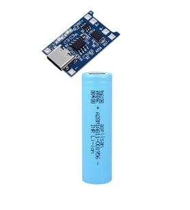 1 Adet Aspilsan Li-ion ve TP4056 Type-C Korumalı 18650 Pil Şarj Devresi