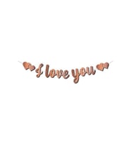 Kaligrafi Banner Rose I Love You M245