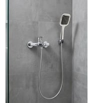 Siyah Duş Seti El Duşu Başlığı Spiral Hortum Dayanıklı Banyo Duş Aksesuarı