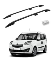 Turtle Opel Combo D 2012-2018 / Kısa Şasi Tavan Çıtası Crown Siyah