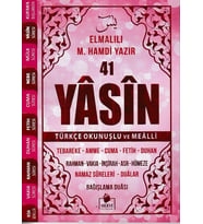 41 Yasin Çanta Boy Türkçe Okunuşlu ve Mealli Pembe Kapak