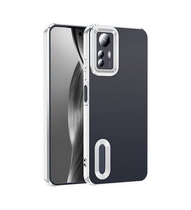 Xiaomi Redmi Note 12S Uyumlu Kılıf Kamera Korumalı Logo Gösteren Zore Omega Kapak