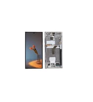 Samsung Uyumlu S908 S22 Ultra Lcd Ekran Kasalı OLED - Silver (Gümüş)