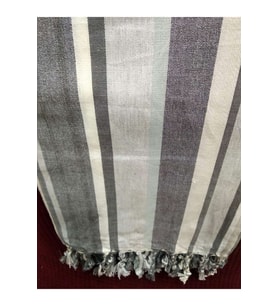 Mandaş Cotton Pamuk Keten Peştemal (100x180)-Melisa (Gri)