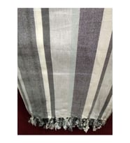 Mandaş Cotton Pamuk Keten Peştemal (100x180)-Melisa (Gri)