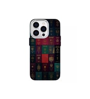 IPHONE 14 PRO UYUMLU ÖZEL PASAPORTLAR TASARIMLI LÜKS SİLİKON KILIF (Çok Renkli)