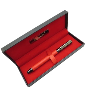 Signator® T456 Titanyum Kırmızı Roller Kalem  İsme Özel Kalem  Hediyelik Kalem (Karışık)