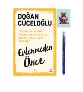Evlenmeden Önce 9786257631600 - Doğan Cüceloğlu - Pensan Büro Mavi Tükenmez Kalem