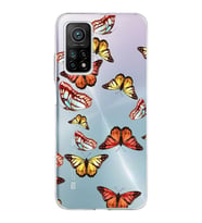 PrintiFy Xiaomi Mi 10T Pro ile Uyumlu 1mm Slim Fit Water Color 2 Baskılı Şeffaf  Kılıf