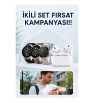 Aynalı Bluetooth Kulaklık ve Akıllı Saat Seti – Nabız Ölçer, Titreşimli Bildirim, Spor Modları